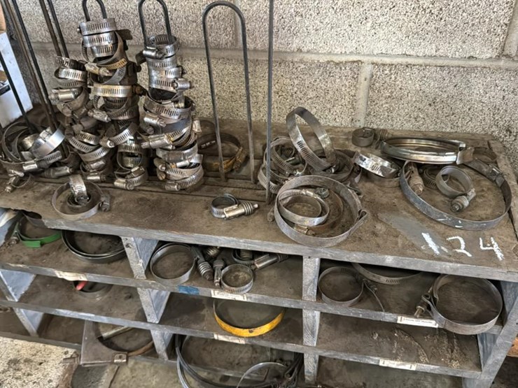 #124-•-various-size-hose-clamps-and-divider-bin-image-1