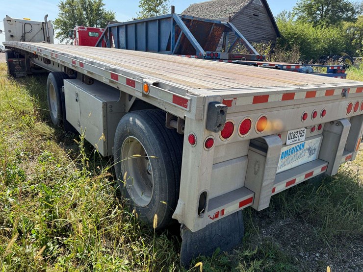 mannac-flatbed-smi-trailer,-approx-48’-long,-295/75r22.5-tires-image-2