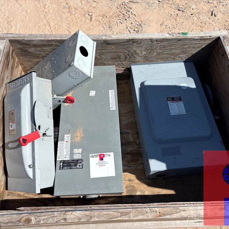 (4) ASSORTED HEAVY DUTY ELECTRICAL SAFETY SWITCHES