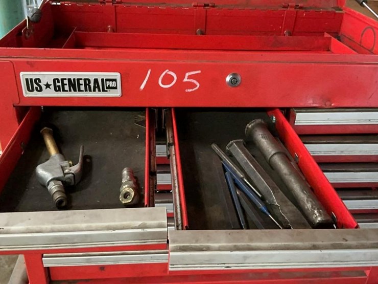 #105-•-us-general-tool-chest-and-assorted-tools-image-7
