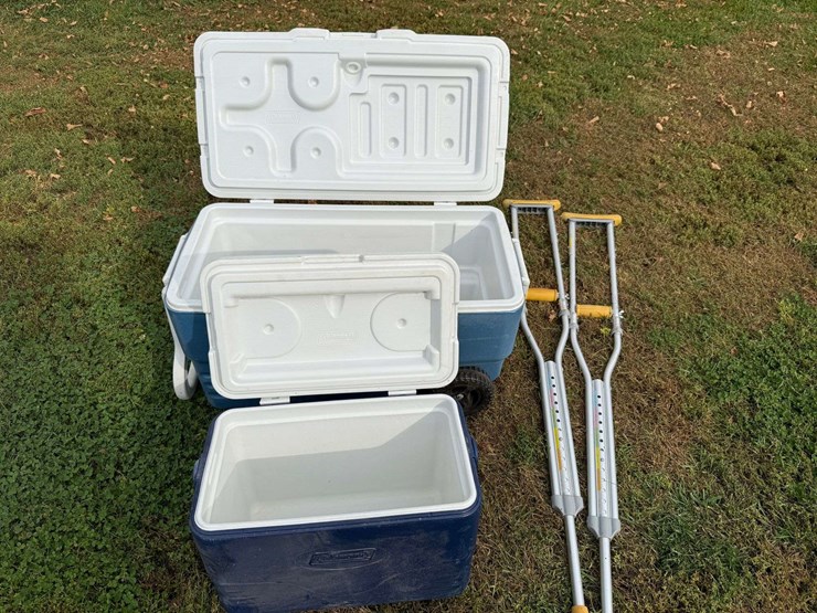 (2)-coolers-and-crutches,-buying-all-for-one-money-image-4