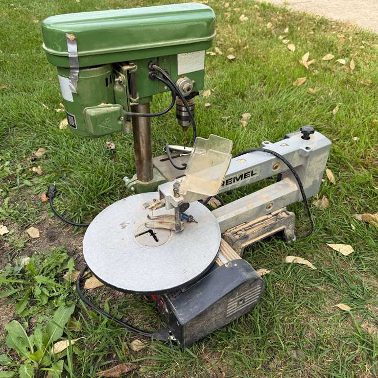 Dremel 16” Scroll Saw and Central Drill Press Model 884 (1/2” Chuck)