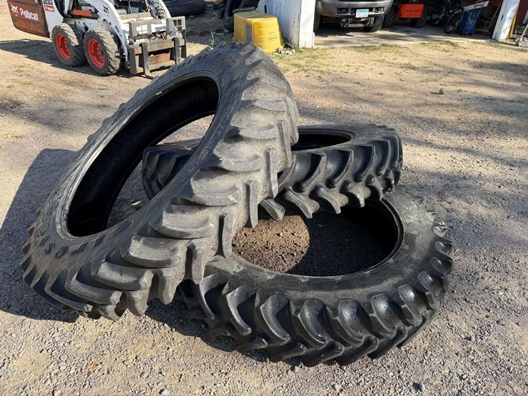 (3)-used-firestone-380/90r46-radial-tires,-all-were-mounted-tubeless-and-held-air-image-9