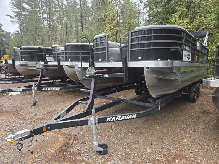 #1226-•-montego-bay-8522-pontoon-boat-w/-trailer-image-2