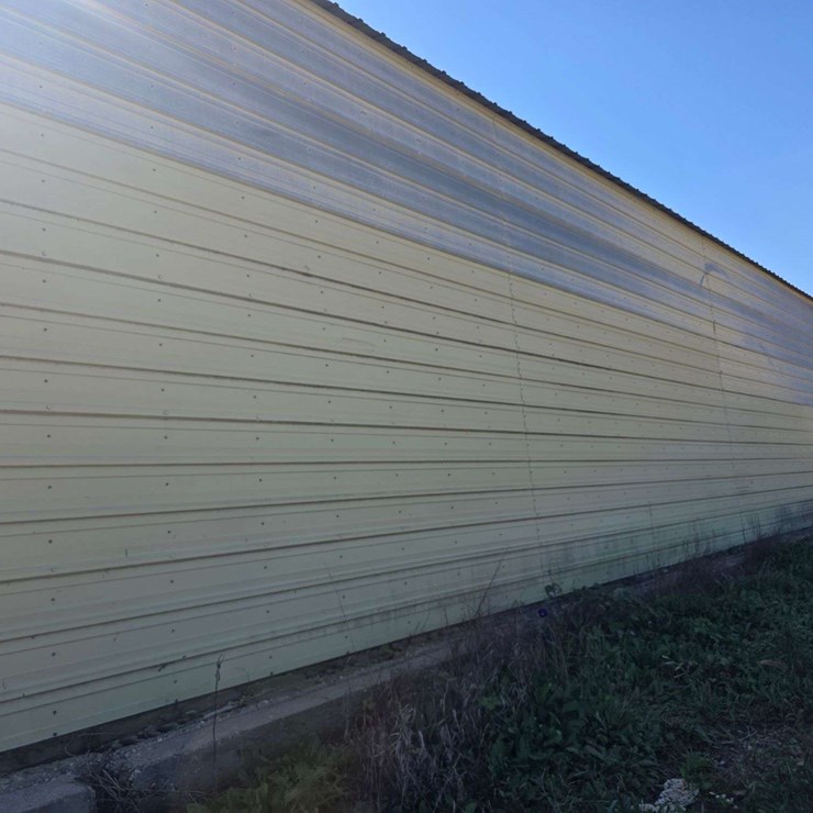 60’ x 16’ Steel Off a Building, Yellow/Tan in Color, Seller Will Have Removed From Building by Picku
