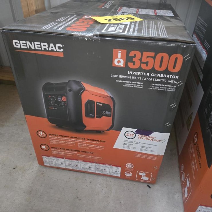 #2569 • Unused Iq3500 Inverter Generator