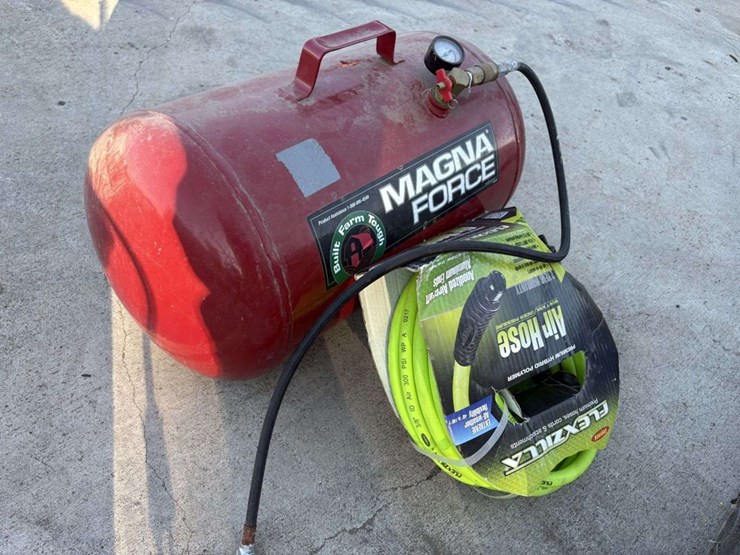 magna-force-portable-air-tank,-10-gal;-50’,-3/8”-air-hose,-new-image-1