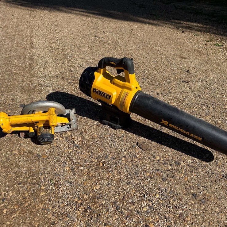 DeWalt 20V Leaf Blower and DeWalt 18V 6 ½” Circular Saw, No Batteries, Both Work