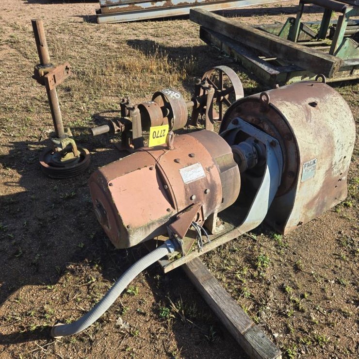 #2770 • 30 Hp Electric Motor W/ Faulk Gear Box
