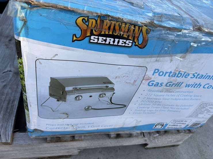 sportsman-series-portable-ss-gas-grill,-with-cover,-nib;-construction-heater,-lp-image-2