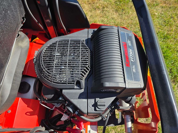 kioti-54”-zero-turn-lawn-mower,-24hp-kawasaki-engine,-33-hours,-dual-fuel-tanks,-fresh-service,-sn:-image-12