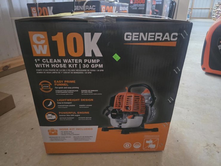 #2572-•-unused-cw10k-1"-water-pump-w/hose-kit-image-2