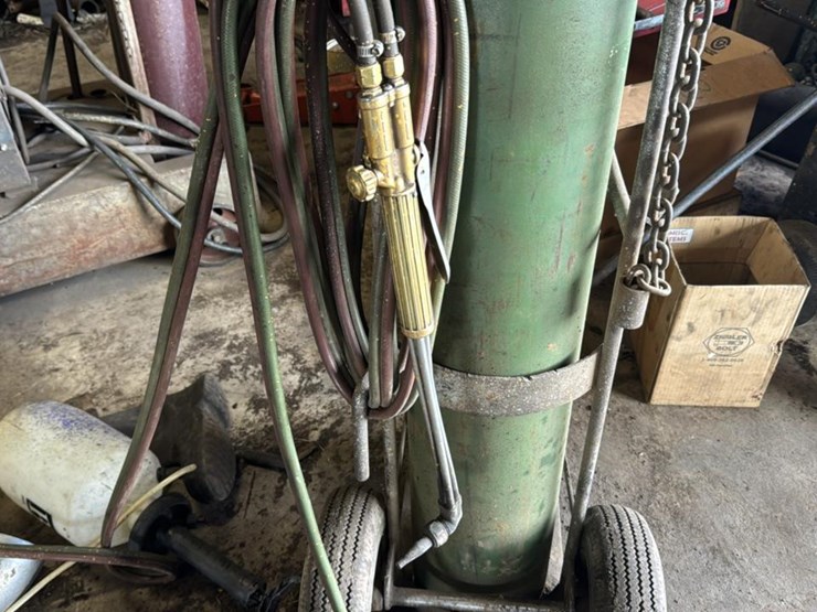 #127-•-oxygen-torch-tank-&-acetylene-tank-with-cart-image-5