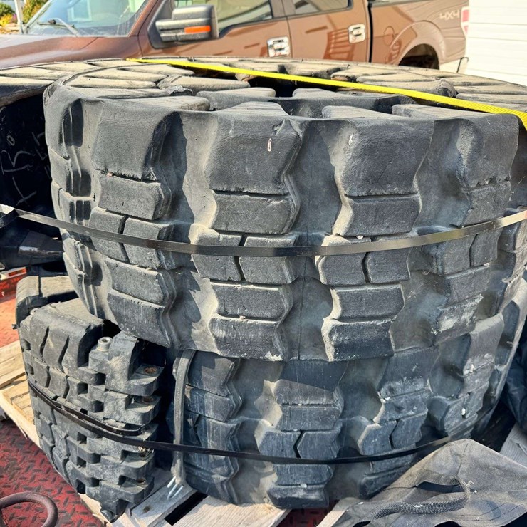 (2) Used 13.5” CAMSO Tracks and Spacers, Came off a LS-180 Skidloader
