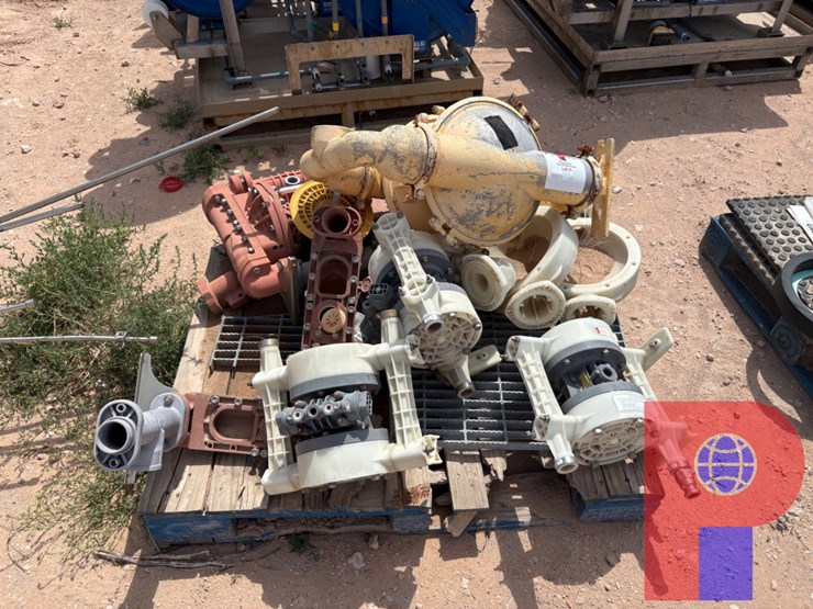 pallet-w/-(5)-dayton-diaphragm-pumps-&-misc.-parts-image-1