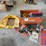 ridged-job-box-w/-(2)-stihl-chainsaws,-air-hose,-&-barrel-gripper-attachment-for-forklift-image-1