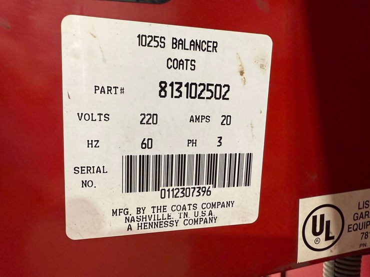 coats-model-1025-direct-drive-tire-balancer,-220v,-3-phase-image-5