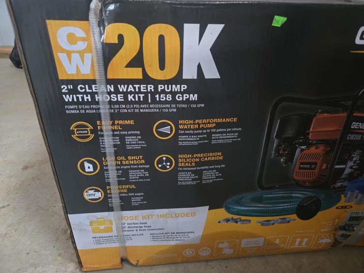 #2571-•-unused-cw20k-2"-water-pump-w/-hose-kit-image-2