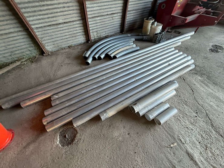 4”-aluminum-air-system-tubing,-approx-100’,-assortment-of-steel-angle-pipes-and-connectors-image-6