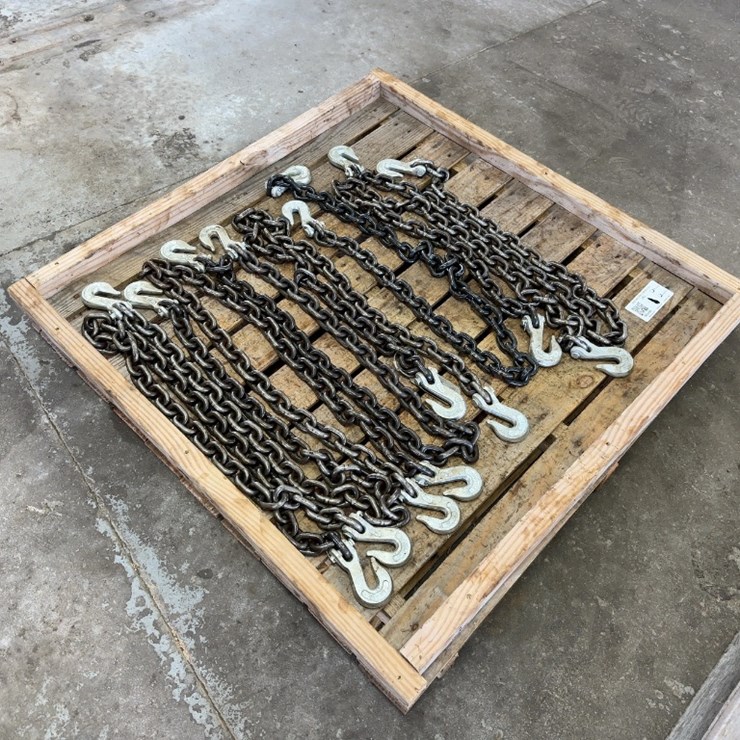 QUANTITY OF 3/8" CHAINS WITH HOOKS