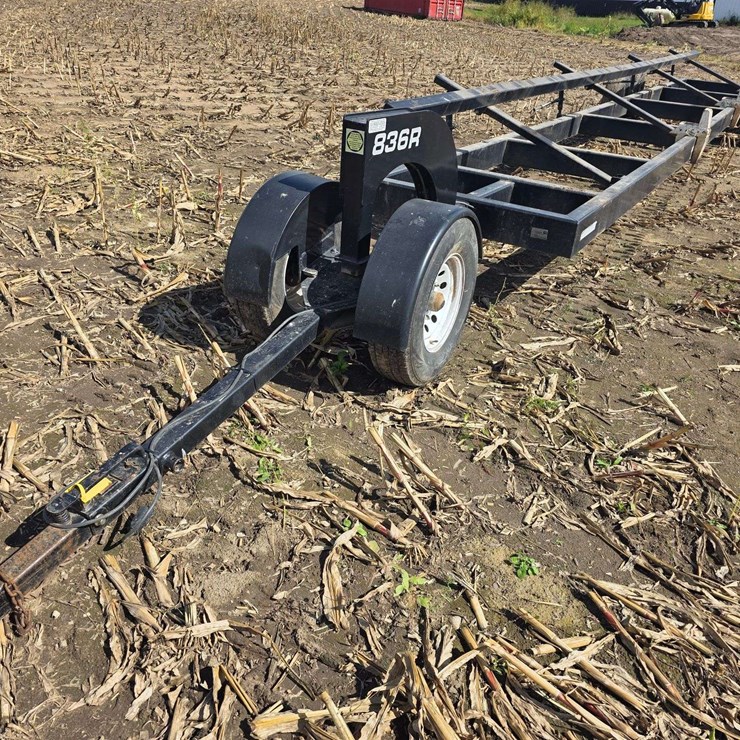 Industries America 836R Header Trailer, Extendable Hitch, Torsion Axles, ST235/80R16 Tires, Adjustab