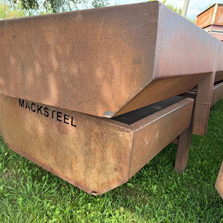 (2) MackSteel Feed Bunks, 22’ Long, 43” Wide, 29” Tall, 15” Deep