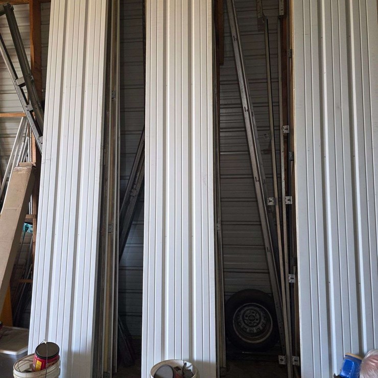 (1) Used 12’ x 9’ Garage Door, ¾” Foam Insulation, Comes with all Track (High Lift Track up to 14’),
