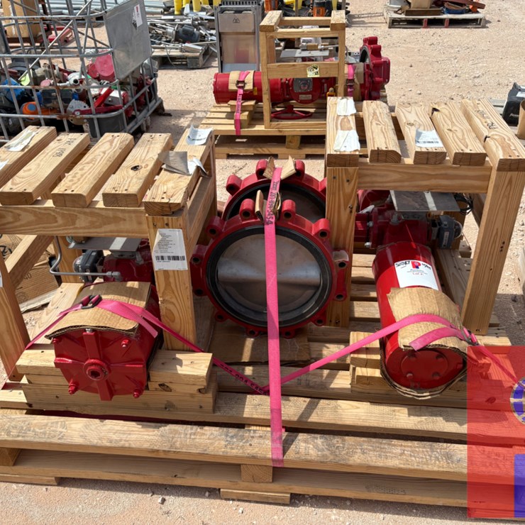 (4) 12” 175PSI BUTTERFLY VALVES W/ BRAY ACTUATORS