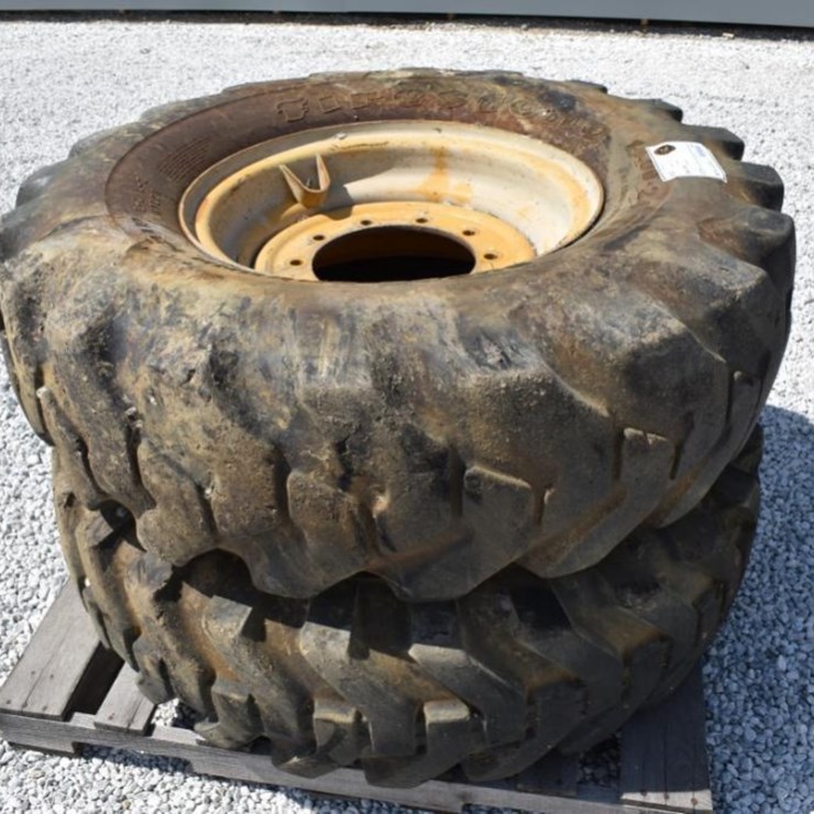 Tires 14.00-24 TRACTOR TIRES WITH RIMS 37958
