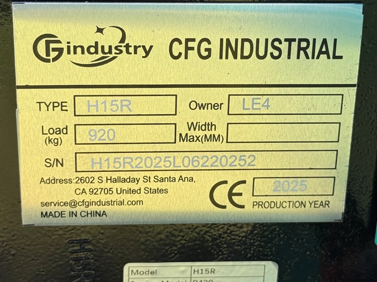 #606-•-2025-cfg-industrial-h15r-hydraulic-track-type-mini-excavator-image-10