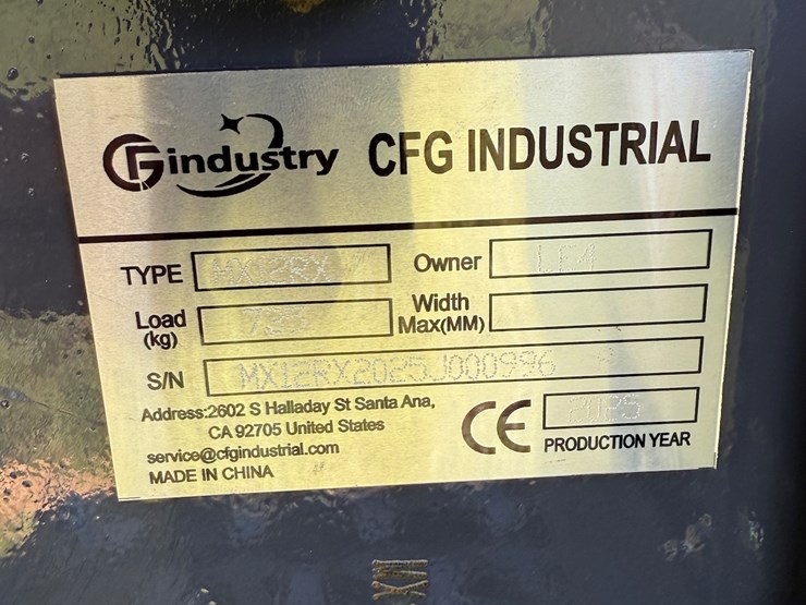 #608-•-2025-cfg-industrial-mx12rx-hydraulic-track-type-mini-excavator-image-14
