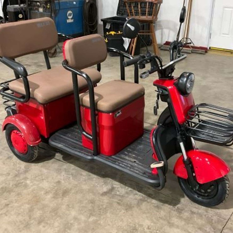 (1) SD Launch IRGC40 Mini Golf Cart - Red - Un-Assembled Unit