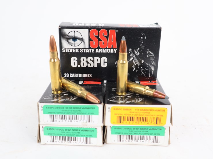 #84-•-#4138-•-(100rds)-silver-state-armory-6.8-spc-hollow-point-and-jacketed-soft-point-ammunition-image-1