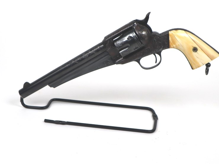 #11-•-#4159-•-fine-engraved-e.-remington-and-sons-model-1875-ssa-revolver-44-cal.,-image-2
