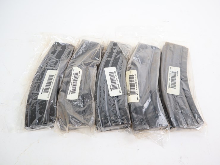 #32-•-#4004-•-(5)-ar15-223/5.56-40rd-steel-magazines-image-1