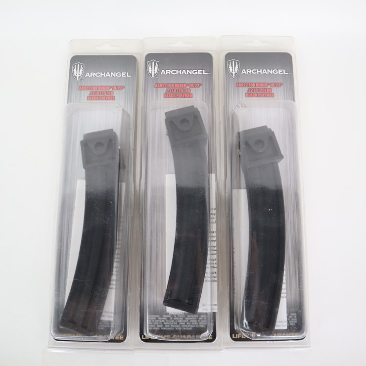 #82 • #4035 • (3) Ruger 10/22 Archangel 25rd Magazines