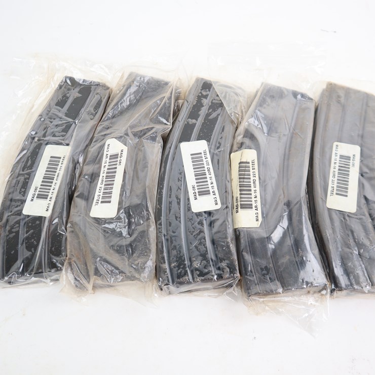 #31 • #4003 • (5) AR15 223/5.56 40rd Steel Magazines