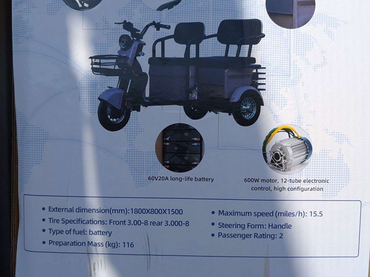 (1)-sd-launch-irgc40-mini-golf-cart---blue---un-assembled-unit-image-4