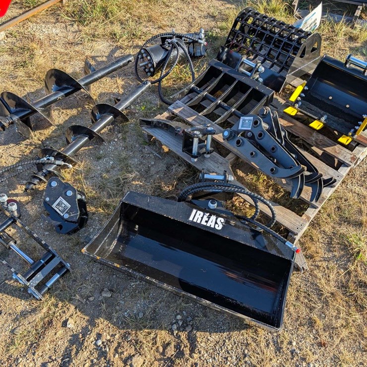 2025 IRanch IREAS Mini Excavator Attachment Set - 10-Piece
