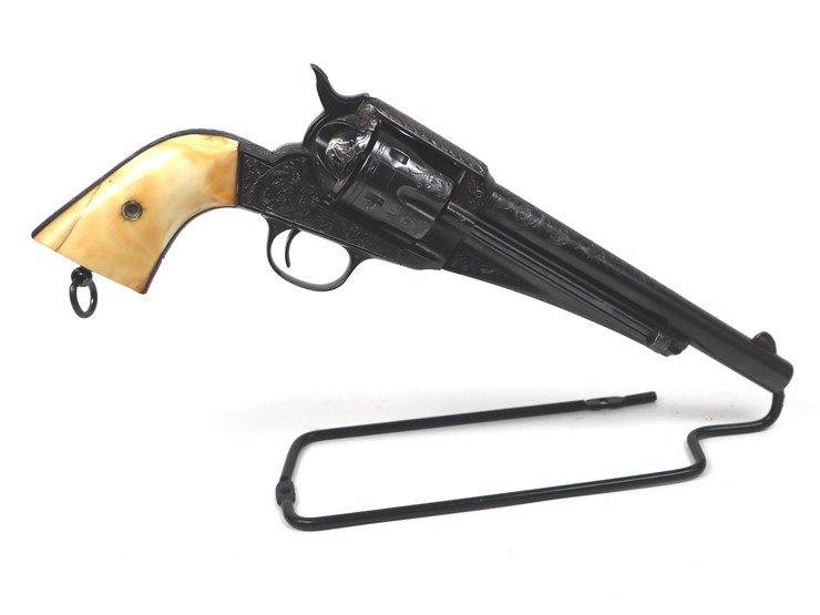 #11-•-#4159-•-fine-engraved-e.-remington-and-sons-model-1875-ssa-revolver-44-cal.,-image-1