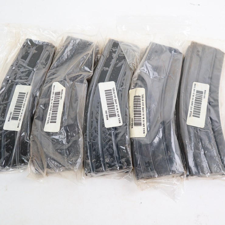 #30 • #4002 • (5) AR15 223/5.56 40rd Steel Magazines