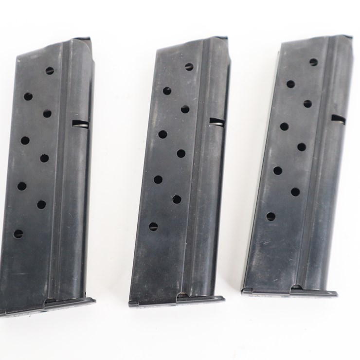 #58 • #4054 • (3) Colt 10mm Government / Commander Steel 8rd Magazines
