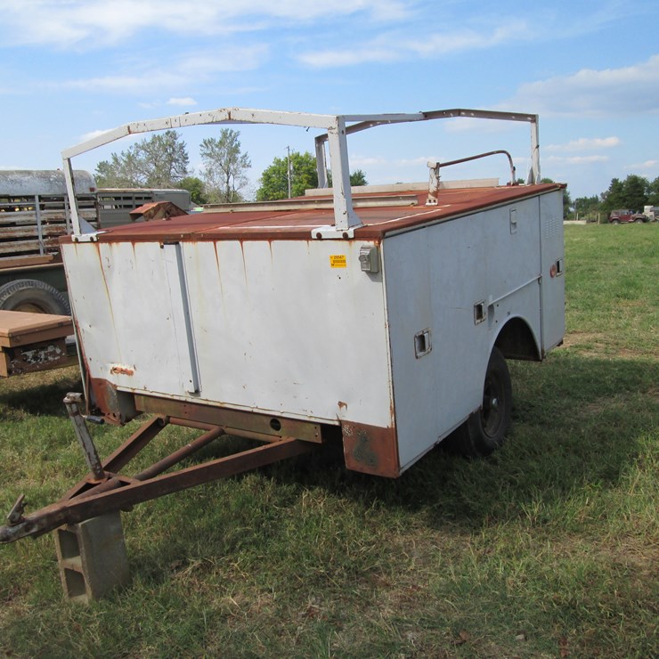 #29547 • Homemade 91" S/A Steel Utility Bed Trailer