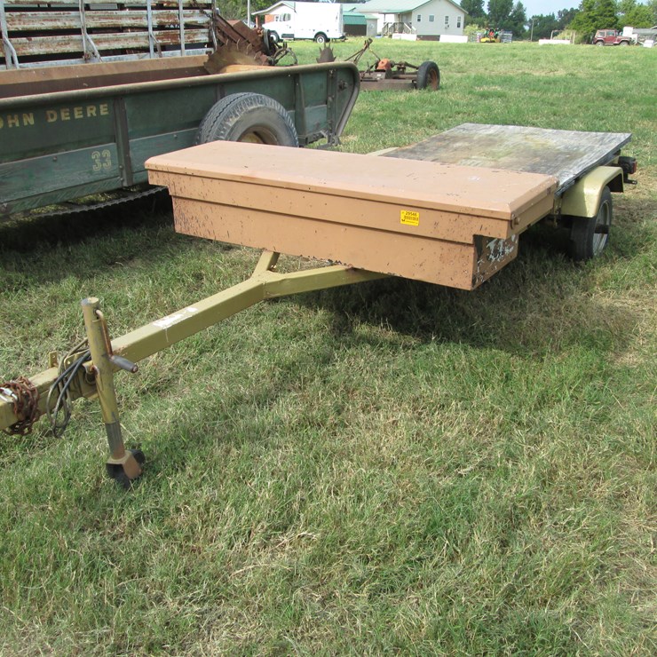 #29546 • Homemade 8' S/A Steel Utility Trailer