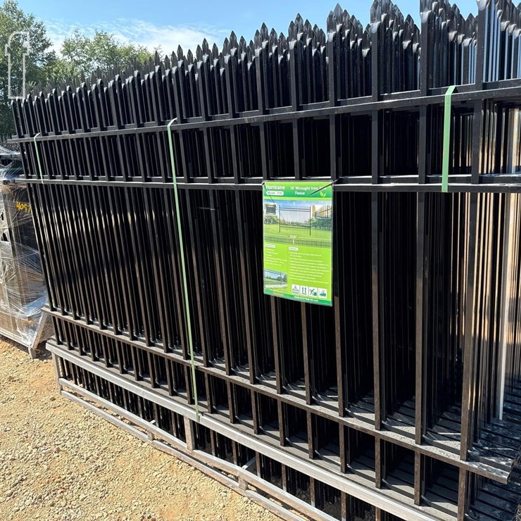 HURRICANE 10FT WROUGHT IRON SITE FENCE