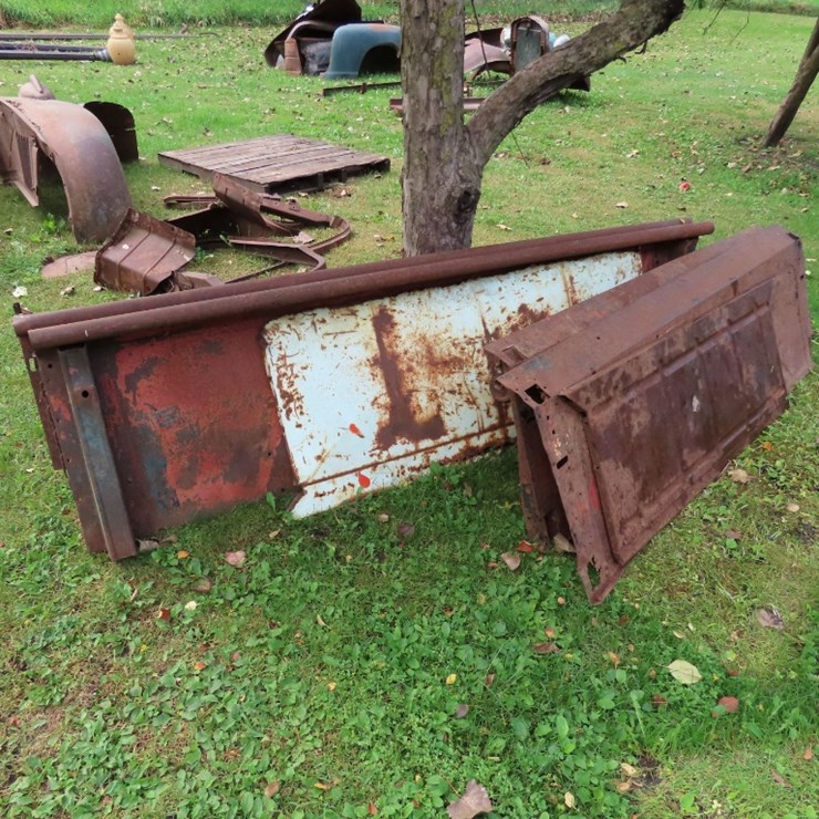 1946 Chevrolet Pickup and a 1935 Ford Box Sides