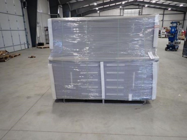 unused-steelman-7-ft-garage-cabinet-work-bench-image-1