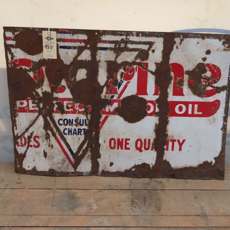 Polarine Porcelain Sign
