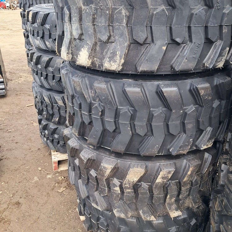 (4) 12-16.5 SKS1 Skid Loader Tires