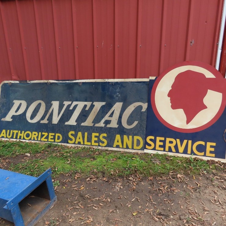 Large Pontiac Sign